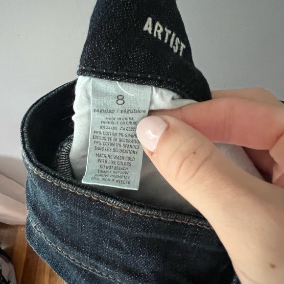American Eagle Artist Jeans Cropped 8 Regular - Picture 11 of 11